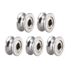 U624ZZ Deep Groove Guide Pulley Rail Ball Bearings 4mmx13mmx7mm Double Metal Shielded (GCr15) Chrome Steel Bearings 5pcs