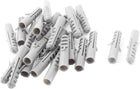M10x50mm Plastic Anchors Lag Expansion Nails Plugs Screws Clips 25Pcs
