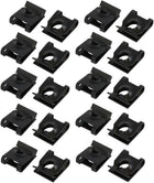 20pcs Fit M5/ST4.8 Screw 65Mn Steel Speed Fastener U Nut Black 14.5mm x 12mm