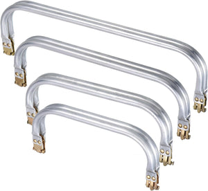 Metal Purse Frame 1Set, 7.1/7.9/10/12" Rectangle Lock Frame Kiss Lock Clasp Bag Frame Hardware Replacements for DIY Purse Handle Bag Making Sewing Craft Carpet