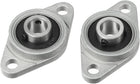 2pcs KFL08 8mm Bore, Zinc Alloy Pillow Block Flange Bearing, Self-Alignment