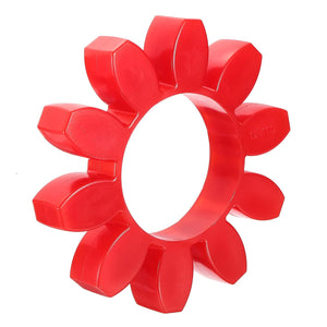 Curved Jaw 110 Coupling Insert, Urethane Flexible Jaw Coupling Center Insert for L-Jaw Couplings L-Jaw Couplers Set, Red