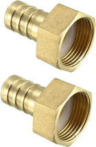 Brass Barb Hose Fitting Connector Adapter 16mm Barbed x 3/4 PT Female Pipe 2pcs