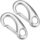 Spring Gate Snap Hook 70mm/2.75", 304 Stainless Steel, for DIY Crafts Keychains, Pack of 2