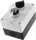 AC 600V 10A 2 Positions Key Lock Rotary Selector Select Switch Control Station NO