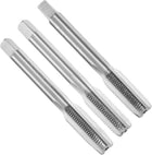 3pcs Hand Tap Set, 3/8"-24 UNF Taper/Plug/Bottom Thread Screw Taps, High Speed Steel Left Hand Threading Tapping Tool Kit