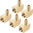 Brass Pipe Fitting 90 Degree Barstock Street Elbow M6/Male To M8/Female Pipe 5pcs