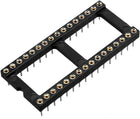20pcs DIP IC Chip Socket Adaptor Solder Type 2.54mm Pitch Dual Row 32 Round Pin 15.2mm Row Pitch