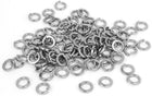1/4-inch 316 Stainless Steel Split Lock Spring Washer Screw Pad 100pcs