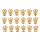 18pcs 3D Printer Nozzle,Brass MK10 Nozzle 0.2mm,0.3mm,0.4mm,0.5mm,0.8mm,1mm,Extruder Print Head for 1.75mm Filament M7 3D Printer