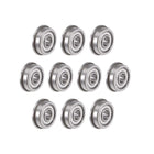 F604ZZ Flanged Ball Bearing 4x12x4mm Shielded Chrome Steel Flange Rip Bearings 10pcs