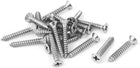 M4x25 304 Stainless Steel Flat Phillips Head Self Tapping Screw 20 Pcs