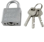Porte de porte d'intérieur 30mm de largeur 48mm de longueur serrure de sécurité en ton argent panneton à clé