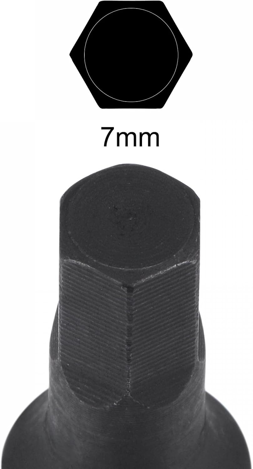 3mmインパクトヘックスビットソケット、1/4"角ドライブ35mm長さCR-MOメートリックサイズ