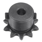 10 Tooth Roller Sprocket B Type, #25 Chain, Single Strand 1/4" Pitch, 5mm Bore Black Oxide C45 Carbon Steel with Set Screws for ISO 04C