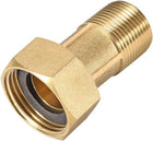 Brass Pipe Fitting, Hex Nipple, G3/4 Male X G1 Female Threaded Connector Water Meter Coupling 60mm Length