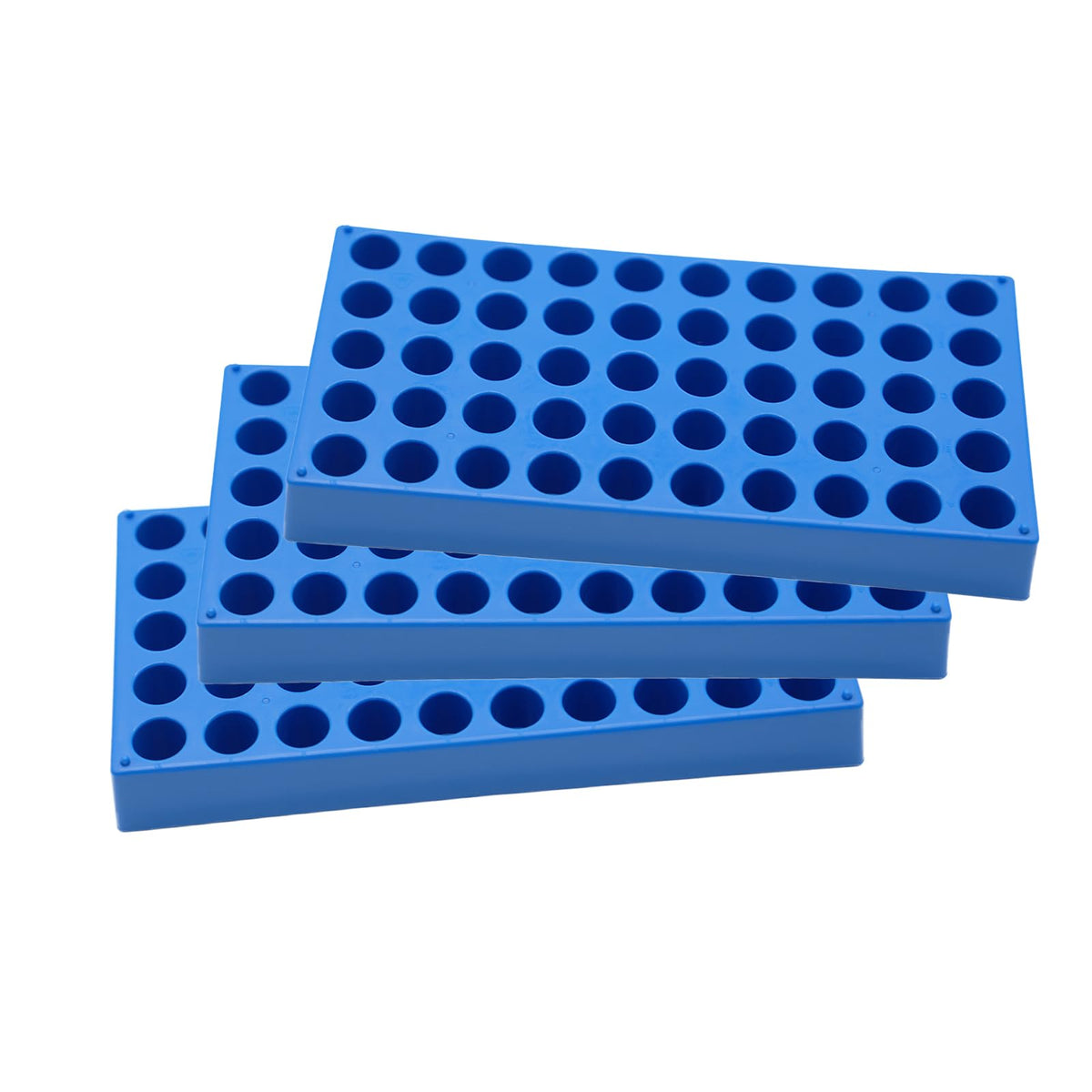 3 Pcs Rangement de Flacons, 50 trous pour Bouteilles d'échantillons HPLC de 4mL, Diamètre de 16mm
