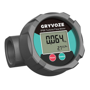 LinkMejor 1 Inch Corrosion Resistant Flow Meter for Water, Fuel, Chemicals
