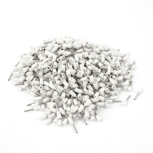 Wire Crimp Insulated Ferrule Pin Cord End Terminal AWG22 with 1000 Piece, White