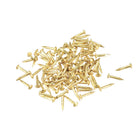 Tiny Brass Nails 1mmX8mm(DXL) for Wooden DIY Decorative Pictures Boxes Household Accessories Brass Tone 150pcs