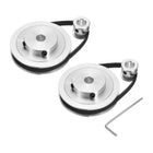 2 Set GT-2 Synchronous Wheel 20&80 Teeth 8&10mm Bore, Aluminum Alloy Timing Pulley Wheel with 2Pcs Length 200mm, Width 6mm Belt for 3D Printer, CNC Machine (20-80T-8&10B-6)