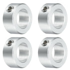 4pcs Set Screw Collars 3/4" Bore, Aluminum Shaft Collars, 1-1/4" OD and 9/16" Thickness, Set Screw Clamp Collar, Stop Collar for Linear Rod Shaft Guide