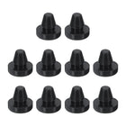 10pcs 3/16" (5.9mm) Button Hole Plugs - Snap-in Locking, Waterproof, Black