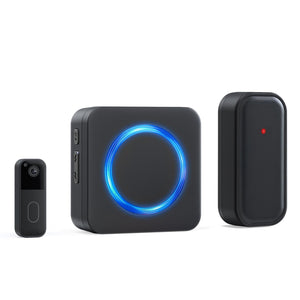 Trådløs dørklokkeklokke - Kompatibel med Blink Video Doorbell og Blink Video Doorbell (2. gen) (1 Video Doorbell Extender 1 Modtager)