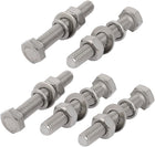 5 Set M8x55mm 316 Stainless Steel Hex Bolts w Nuts and Washers Assortment Kit