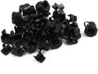 20Pcs 5P-4 Round Cable Wire Strain Relief Bush Grommet 11mm Diameter Black