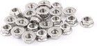 25PCS M8 Thread Diameter Stainless Steel Serrated Hex Flange Lock Nuts