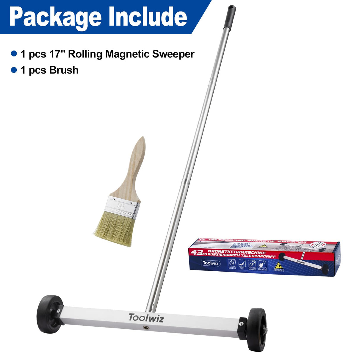 LinkMejor Magnetisk Oppvasker 17-tommers bred, 8.8 lbs magnetisk sugkraft