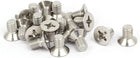 M6x10mm 316 Stainless Steel Phillips Socket Flat Head Machine Screws 20pcs