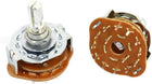 2 Pcs 2P6T 2 Pole 6 Position 6mm Knurled Shaft Band Rotary Switch