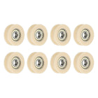 8 Pcs U Type Groove Nylon Plastic Guide Bearing 8x34x12mm, U Type Pulley Roller Wheel Bearing Roller Wheels, (Beige)