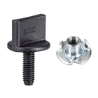M4 x 12mm Thumb Screw Bolt with T Nut Hand Driven Spade Nylon Plastic Screws Metric Thread for RC Model Aircraft 5 Pcs