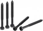 Hex Lag Screws 1/4" x 2-3/4" Carbon Steel Phillips Head Half Thread Self-Tapping Bolts for Deck Building or Joining Lumber 25pcs