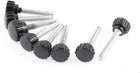 M5 x 30mm Round Head Screw On Thumbscrews Knurled Knob Grips 8 Pcs