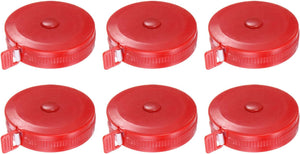 6 Pcs Round Case Automatic Retractable Sewing Tape Measure 150cm 60"