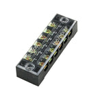 a13051600ux0521 600V 15A Dual Row 6 Position Covered Screw Terminal Strip Barrier