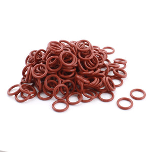 200 Pcs 20mmx14mmx3mm Red Rubber RC Plane Motor Oil Seal O Ring Spacer