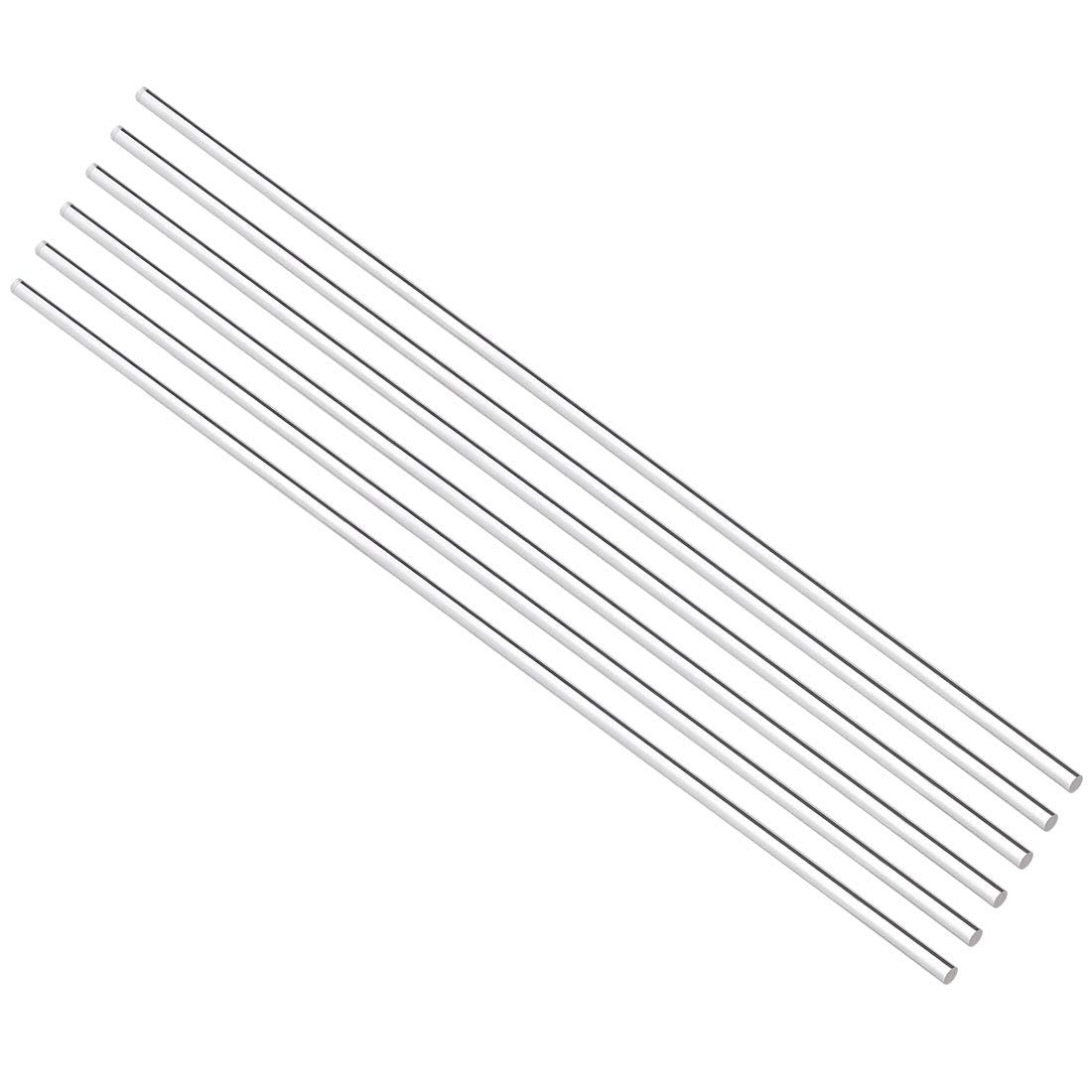 Acrylic Round Rod,2mm Diameter 8 inch Length,Clear,Solid Plastic PMMA Bar Stick Acrylic Dowel Rods for DIY Crafts Lighting Fixture Handicraft 6pcs