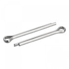 Split Cotter Pin, 6mm x 70mm Stainless Steel Clip Fastener Fitting for Automotive, Mechanics, Silver Tone, 2Pcs