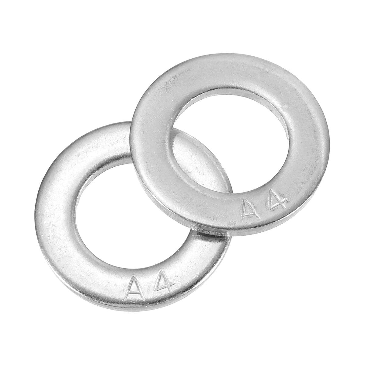 4Pcs M20 316 Stainless Steel Flat Washers Plain Washer 20mm ID 37mm OD 3mm Thick Flat Spacers for Screws Bolts Garden Faucet Plumbing Repair, Silver