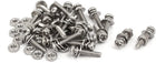 M2x10mm 304 Stainless Steel Phillips Pan Head Bolt Screw Nut w Washer 25 Sets