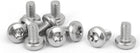 M6 x 10mm 316 Stainless Steel Round Torx Head Machine Screw Silver Tone 10pcs