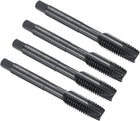 Spiral Point Plug Threading Tap M10 x 1.5 Thread, Ground Threads H2, High Speed Steel 6542, Nitriding, Metric Screw Taps Tapping Bit for Thread Repair, 4pcs