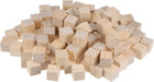 Wood Blocks for Crafts, 150pcs 3/4 Inch Unfinished Wooden Cube Pine Wood Square Block for DIY Craft Projects