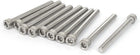 65mm Long 6mmx60mm Stainless Steel Hex Socket Head Cap Screws 10 Pcs