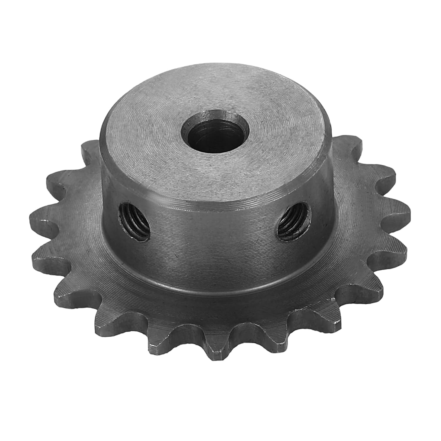 #25 Chain Roller Sprocket 10mm Bore 31.5mm OD, 14 Tooth C45 Carbon Steel ANSI Chain NO.25 Roller Sprocket Round Hole Without Surface Finished for ISO 04C Chain